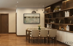 Nét duyên gỗ trong căn hộ Park 6 Times City 