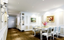 Nội thất theo phong cách cổ điển trong căn hộ tại chung cư Hapulico 