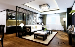 Phong cách nội thất Đông Dương ở căn hộ tại chung cư Hapulico